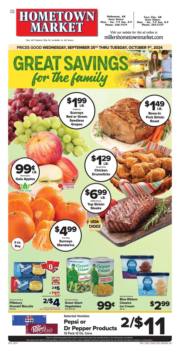 Miller's Hometown Market Melbourne Ad Specials